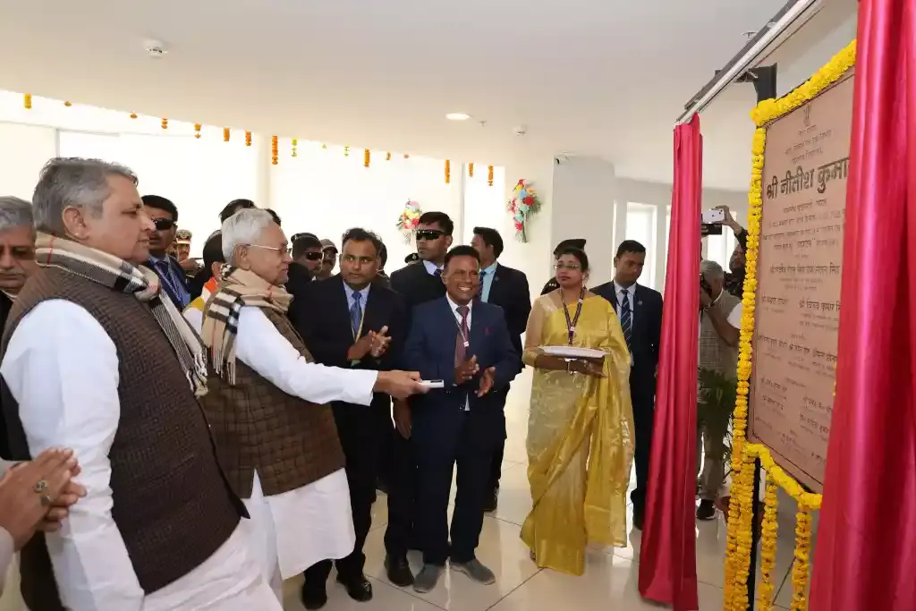 As part of the fourth phase of his Pragati Yatra, Chief Minister Nitish Kumar in Sheikhpura district.