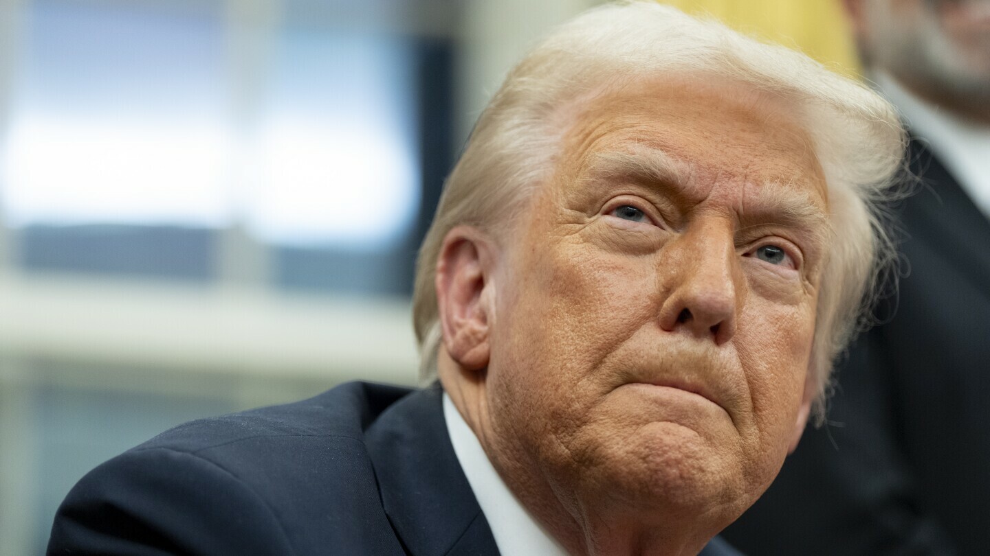 President Donald Trump speaks with reporters as he signs executive orders in the Oval Office at the White House, Monday, Feb. 10, 2025, in Washington. (Photo/Alex Brandon)