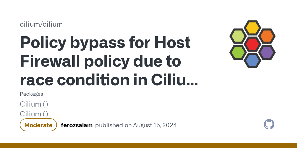 ### Impact

A race condition in the Cilium agent can cause the agent to ignore labels that should be applied to a node. This could in turn cause CiliumClusterwideNetworkPolicies intended for node...