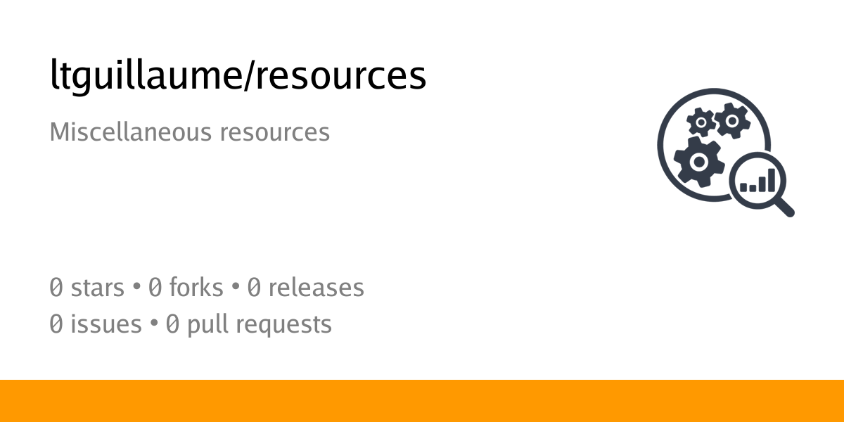 Summary card of repository ltguillaume/resources
