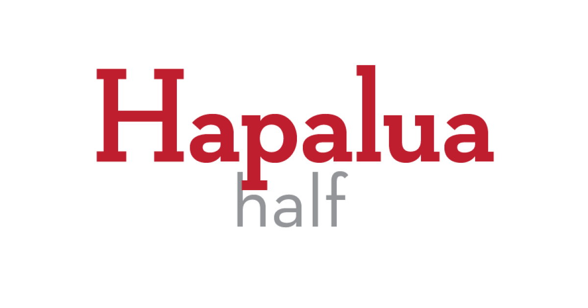 Hapalua means “half,” a very handy word. Hapalua kālā would be a half dollar, and hapalua kālani would be a half gallon.