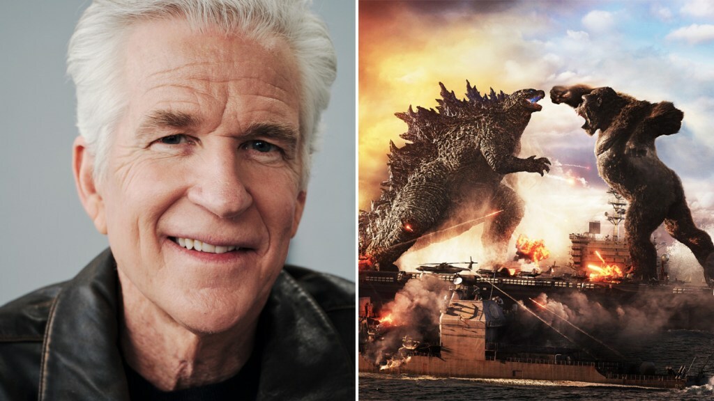 Matthew Modine headshot, 'Godzilla vs. Kong' still