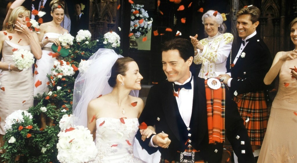 Kristin Davis and Kyle MacLachlan in 'Sex and the City'