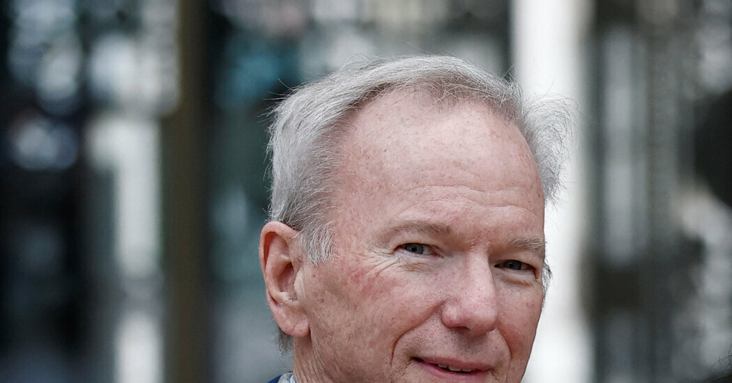Eric Schmidt, 69, has not served as a chief executive since he gave up the job at Google in 2011. 