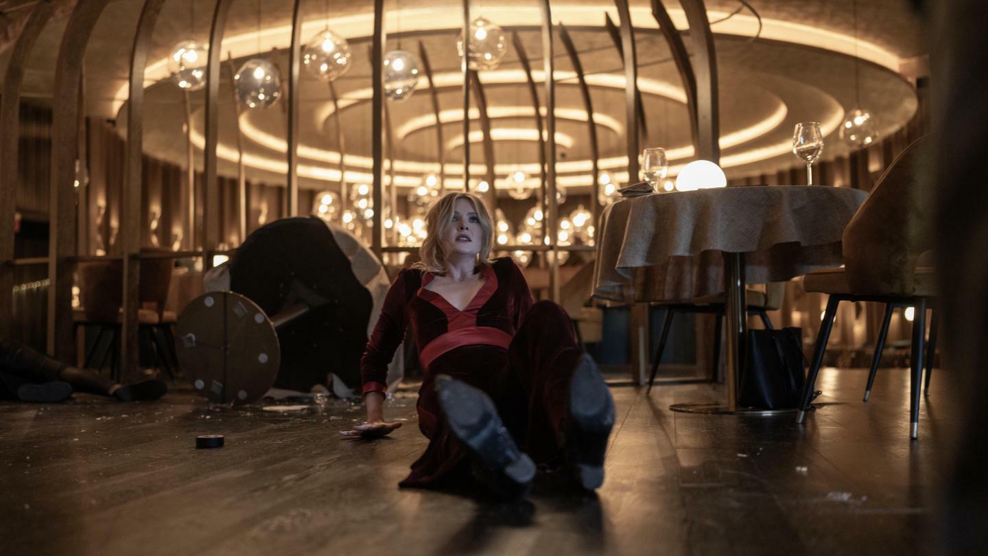 Meghann Fahy in Christopher Landon's 'Drop.'