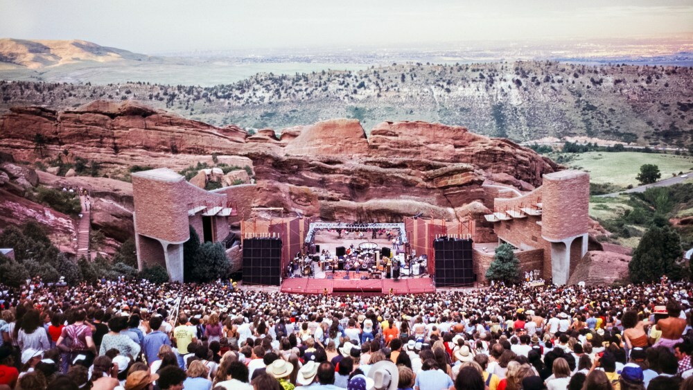 Grateful Dead at Red Rocks Amphitheater, Morrison, CO on the 12th of August 1979