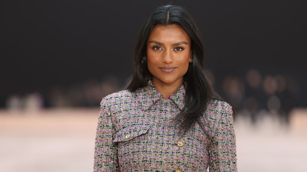 Simone Ashley attends the Chanel Womenswear Fall/Winter 2025-2026 show as part of Paris Fashion Week