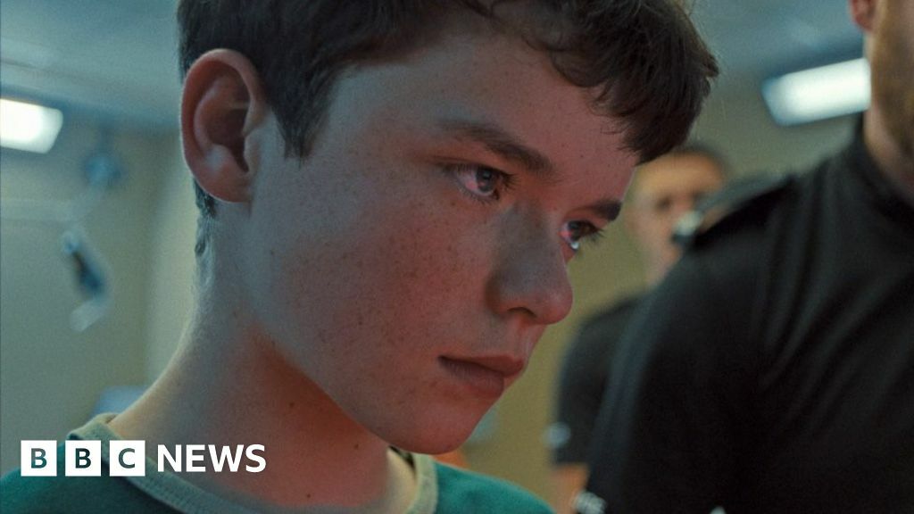 Owen Cooper as Jamie in a scene from Adolescence