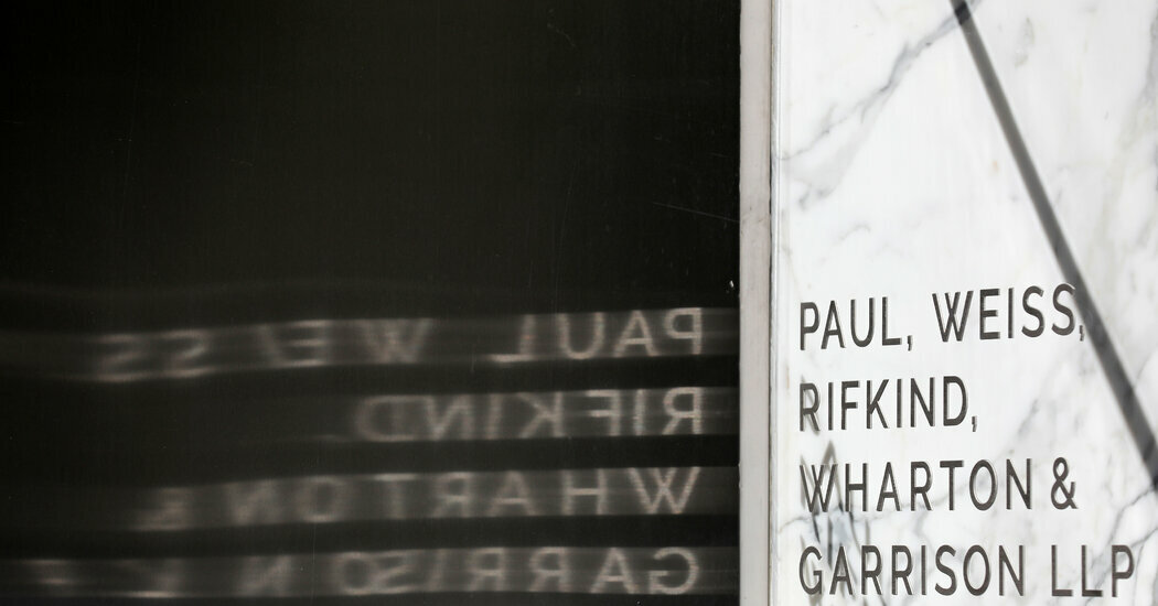 President Trump said he would drop an executive order he signed against the law firm Paul Weiss. President Trump said he would drop an executive order he signed against the law firm Paul Weiss.