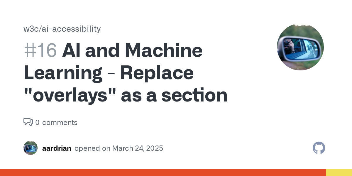 Section 5 is a top-level section devoted to a product category called "accessibility overlays." I don't think it belongs in this document. Suggested Action I propose stripping the overlays section ...