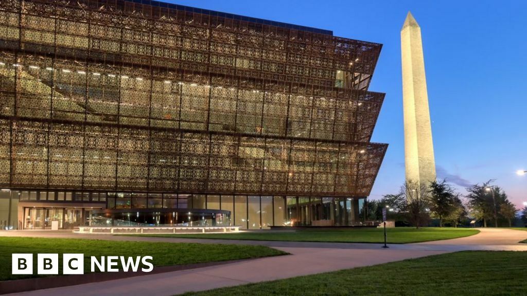 The Washington Monument and The Smithsonian's National Museum of African American History and Culture on the National Mall.