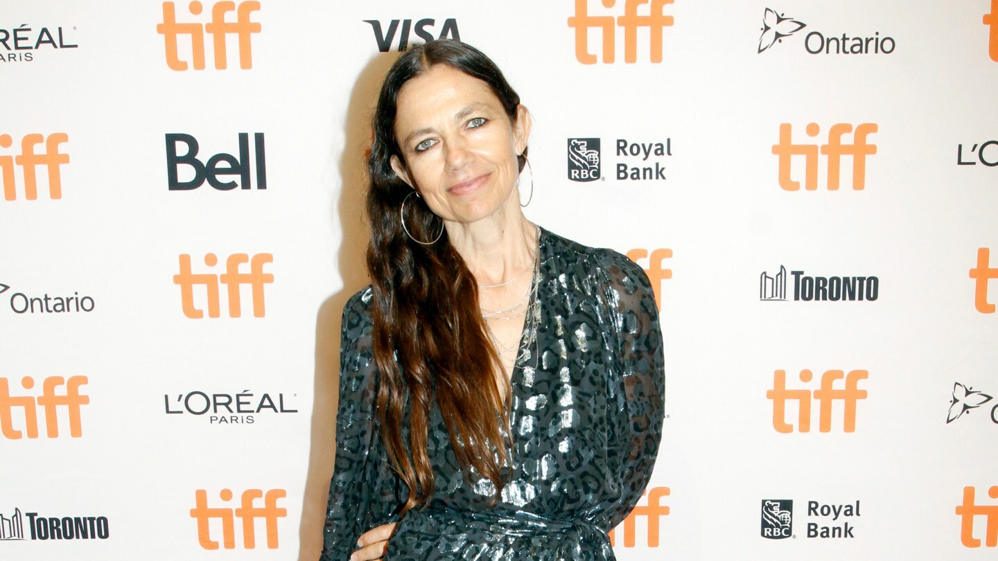 Justine Bateman attends the 'Violet' Photo Call during the 2021 Toronto International Film Festival. Bateman, who has been warning of the dangers of AI in entertainment, has created a new "no-AI" film festival that is being held in Hollywood.
