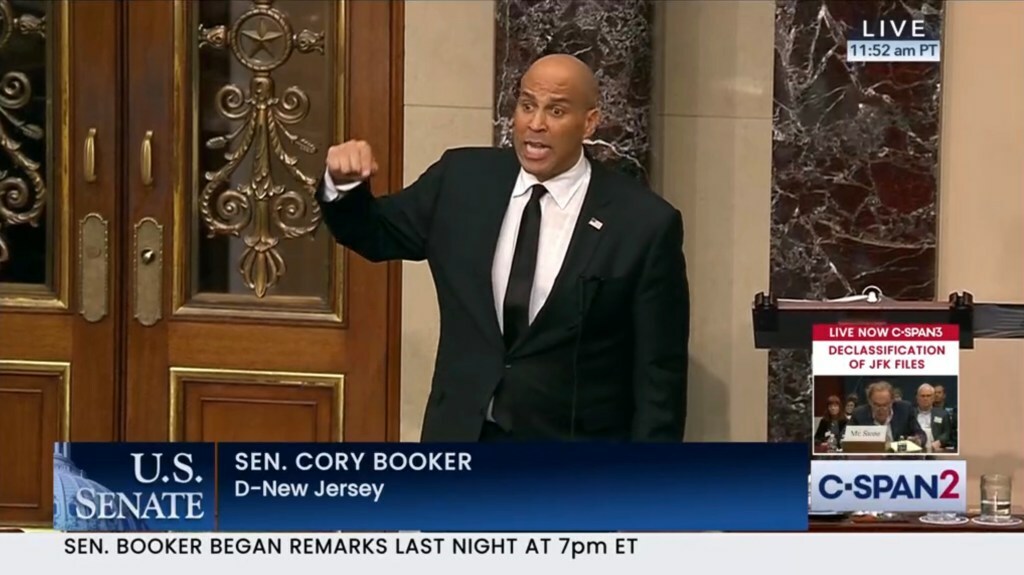 Cory Booker Cites Trump's "Disneyfication" Of US History In Epic Senate Speech