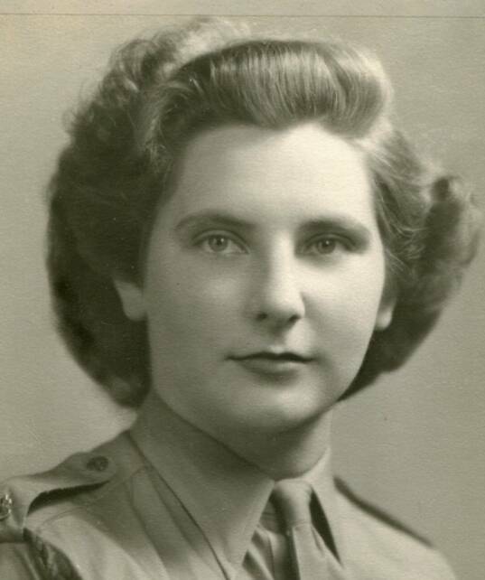 Sergeant Webb in her uniform in 1945. | Photo: Bletchley Park