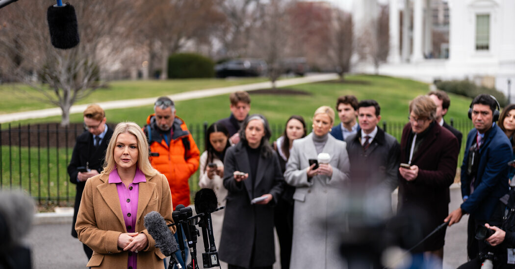“As a matter of policy, we do not respond to reporters with pronouns in their bios,” Karoline Leavitt, the White House press secretary, wrote to a New York Times reporter.