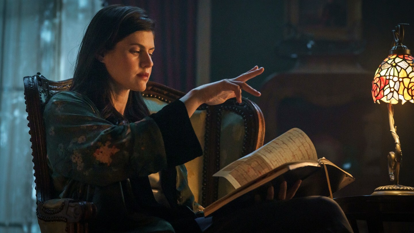 Alexandra Daddario as Rowan Fielding - Mayfair Witches _ Season 2, Episode 1 - Photo Credit: Skip Bolen/AMC