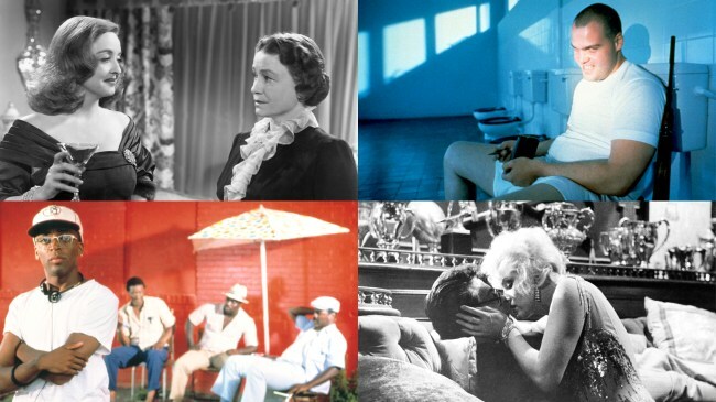 L to R, top: 'All About Eve,' 'Full Metal Jacket'; L to R, bottom: 'Do the Right Thing,' 'Some Like It Hot'