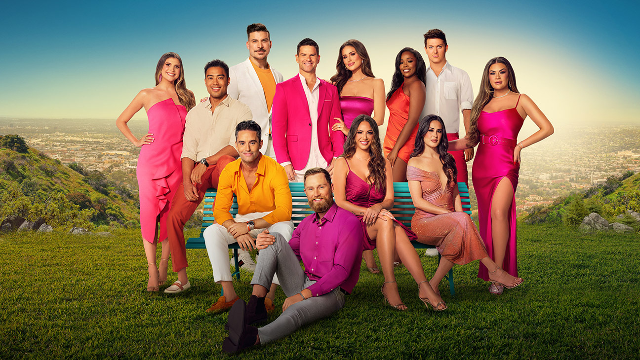 The Valley, Season 2 (l-r) Janet Caperna, Jason Caperna, Jesse Lalla, Jax Taylor, Danny Booko, Luke Broderick, Nia Booko, Kristen Doute, Jasmine Goode Self, Michelle Lally, Zack Wickham, Brittany Cartwright