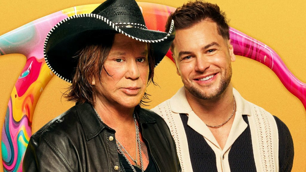 Mickey Rourke and Chris Hughes