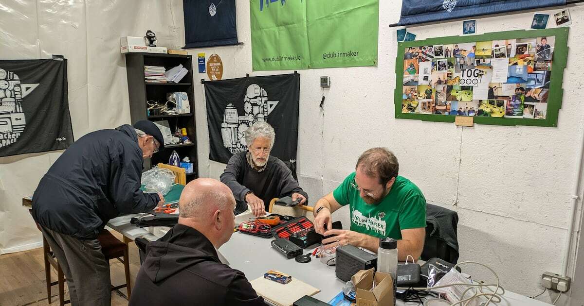 Repair cafes: Volunteer fixers will repair everything from broken toasters, kettles, coffee machines and air fryers to garments needing new zips or buttons.