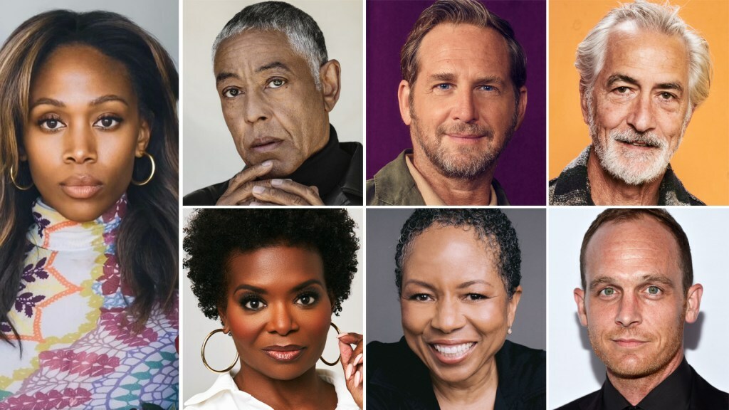 Clockwise Top L-R: Nicole Beharie, Giancarlo Esposito, Josh Lucas, David Strathairn, Ethan Embry, LisaGay Hamilton, and LaChanze