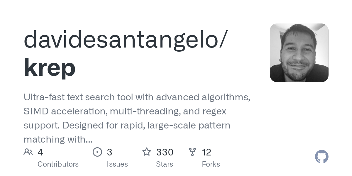 Ultra-fast text search tool with advanced algorithms, SIMD acceleration, multi-threading, and regex support. Designed for rapid, large-scale pattern matching with memory-mapped I/O and hardware opt...