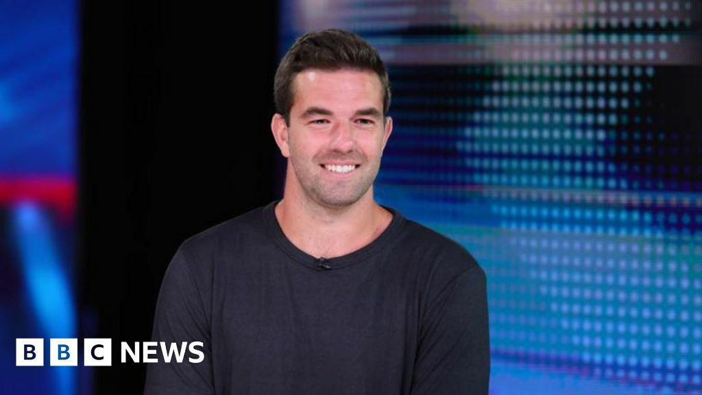 Billy McFarland is interviewed on Jesse Watters Primetime at Fox News Studios on 25 August 2023.