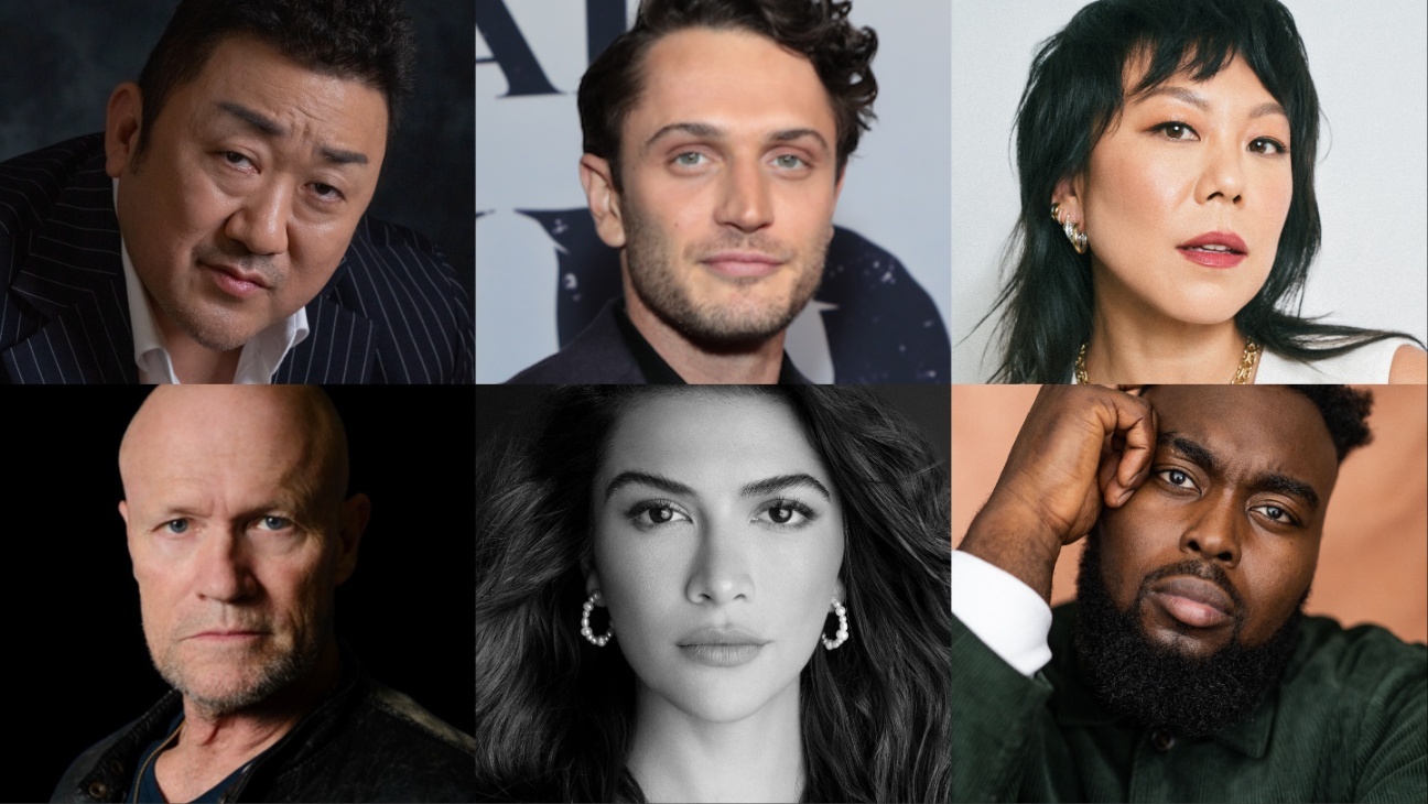 Clockwise from top left: Don Lee, Colin Woodell, Ali Ahn, Abraham Popoola, Lisette Olivera and Michael Rooker.