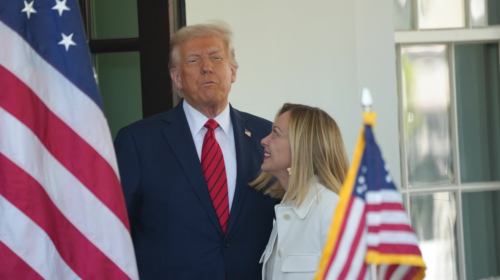 Giorgia Meloni zu Besuch bei Donald Trump