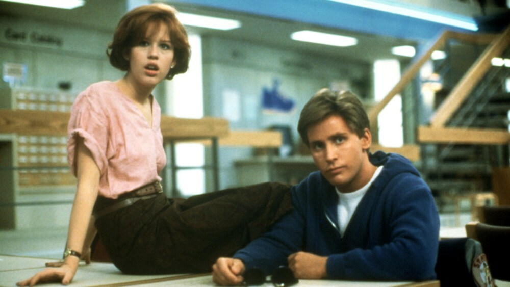 THE BREAKFAST CLUB, Molly Ringwald, Emilio Estevez, 1985. ©Universal Pictures/Courtesy Everett Collection