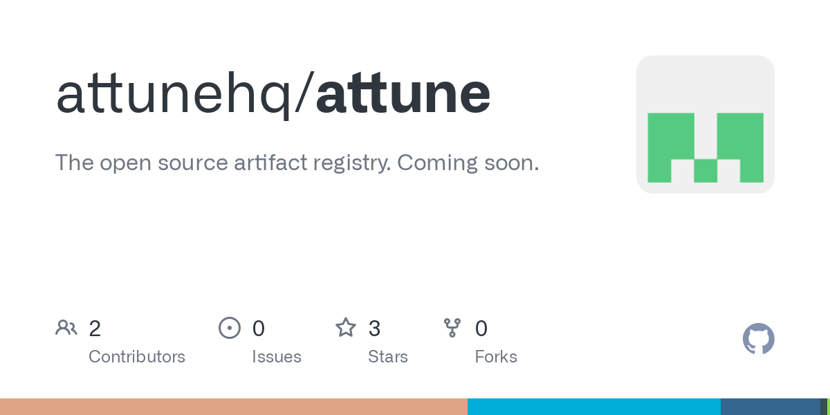 The open source artifact registry. Coming soon. Contribute to attunehq/attune development by creating an account on GitHub.