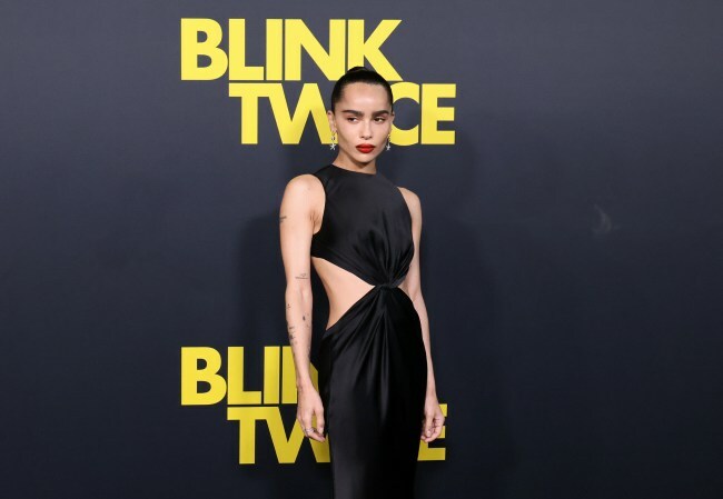 Zoë Kravitz attends the Los Angeles Premiere of Amazon MGM Studios' 'Blink Twice'.