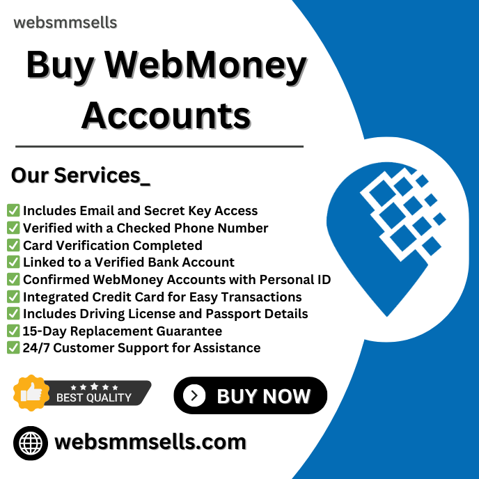 Buy WebMoney Accounts for sells