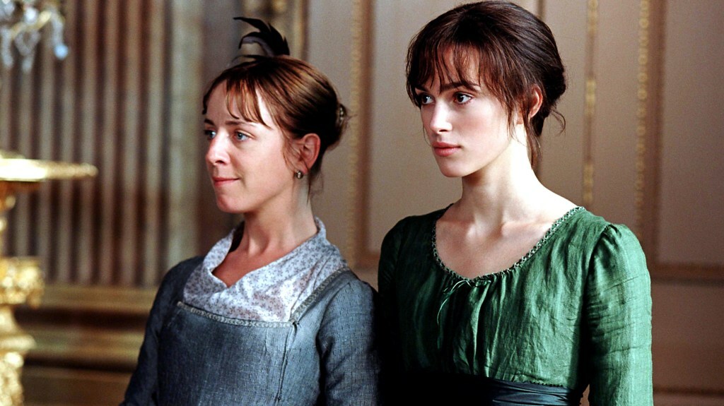 Claudie Blakley as Charlotte Lucas and Keira Knightley as Elizabeth Bennet in 2005's 'Pride & Prejudice'