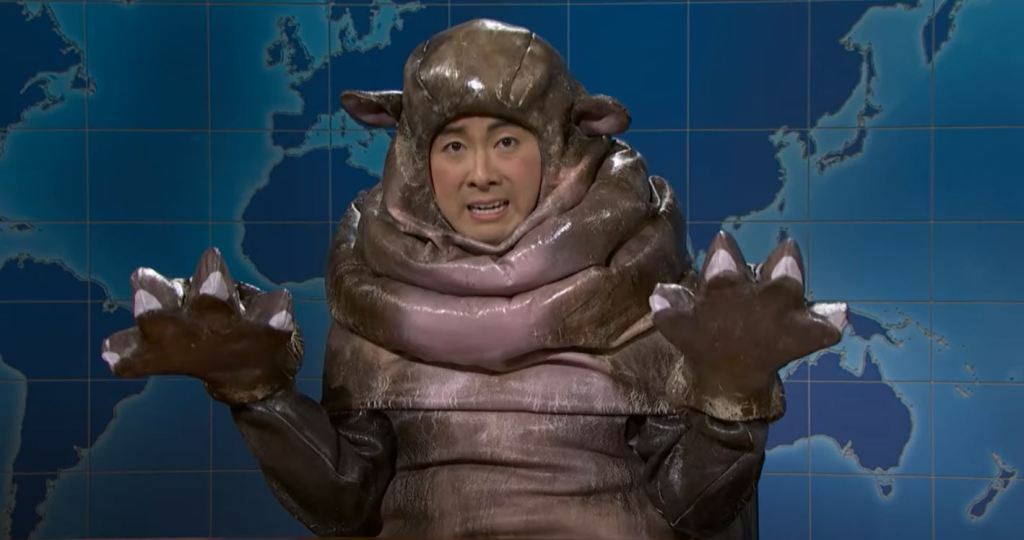 Bowen Yang as Moo Deng on 'Saturday Night Live'