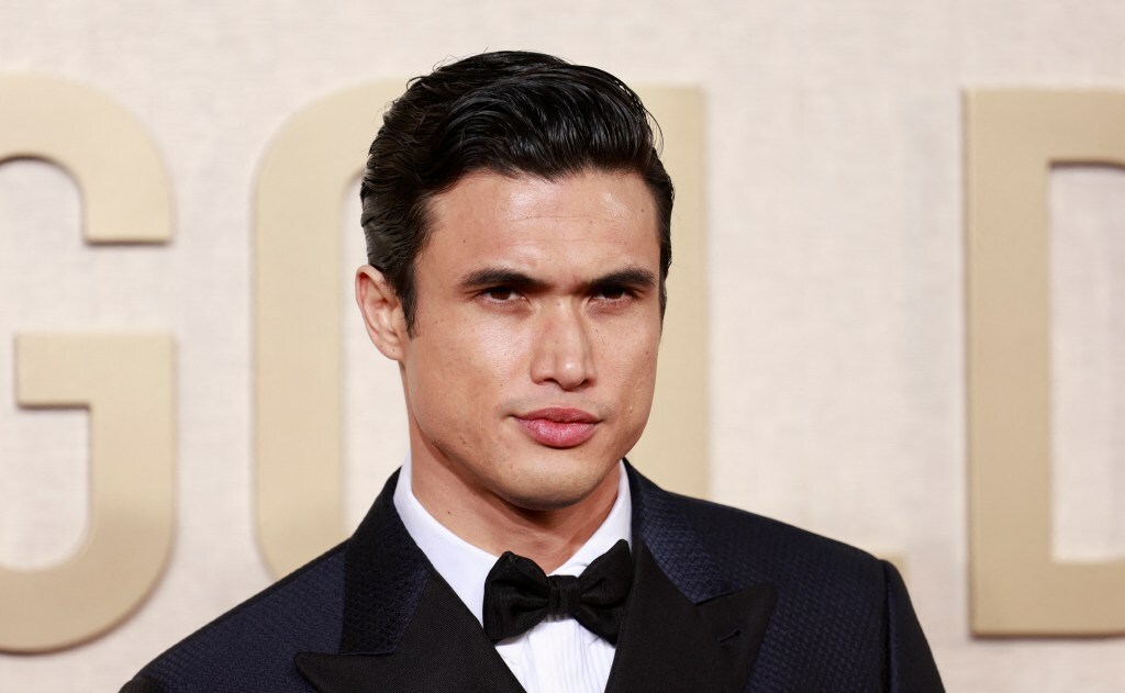 US actor Charles Melton arrives for the 81st annual Golden Globe Awards at The Beverly Hilton hotel in Beverly Hills, California, on January 7, 2024