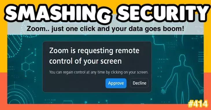 Zoom.. just one click and your data goes boom!