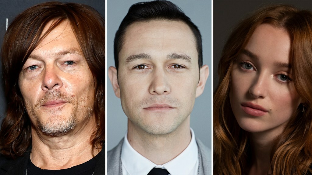 Norman Reedus, Joseph Gordon Levitt and Phoebe Dynevor
