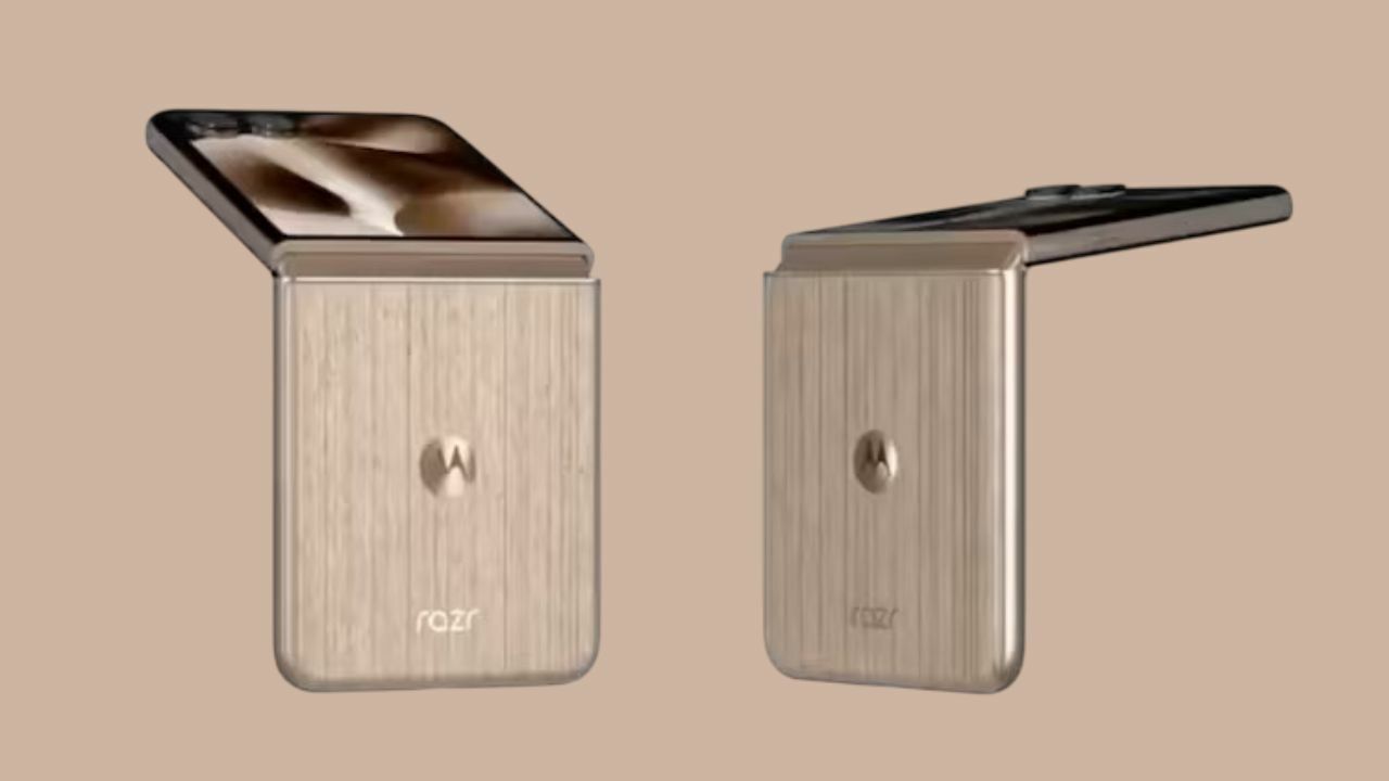 Motorola Razr 60 Ultra Wooden Model