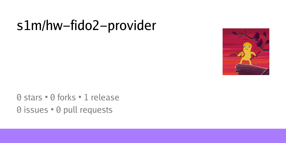 Summary card of repository s1m/hw-fido2-provider