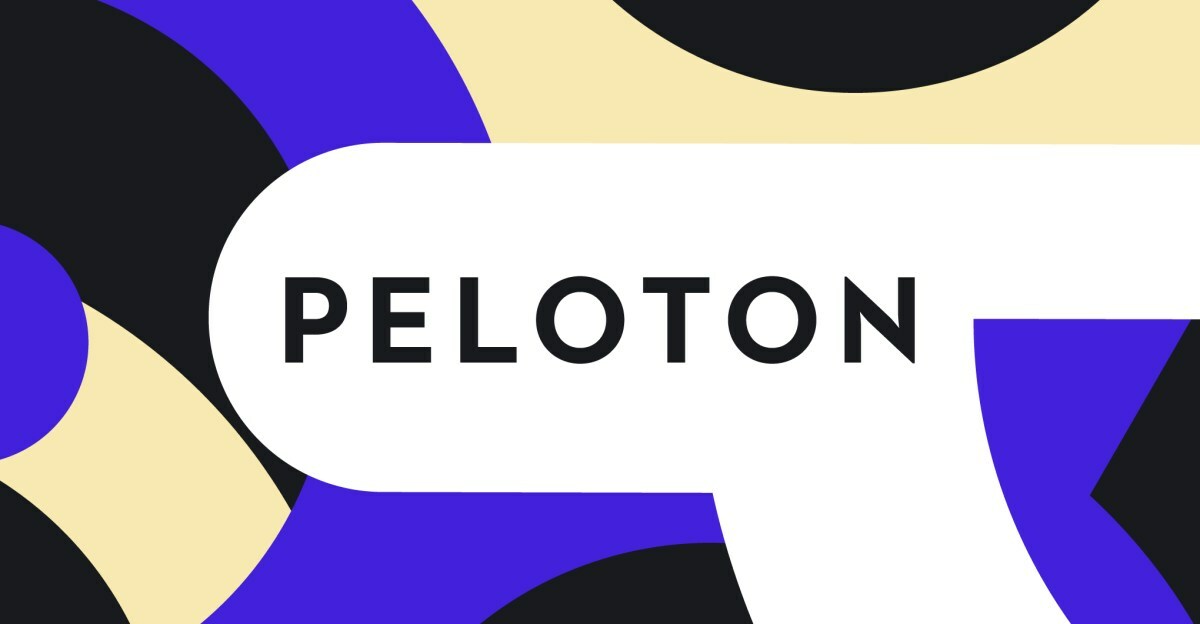 Colorful graphic image of Peloton logo