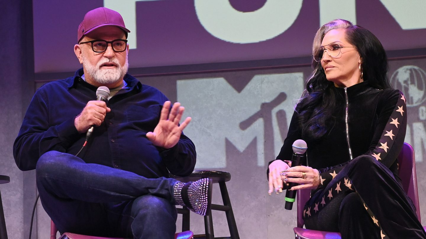 Tom Campbell and Michelle Visage attend RuPaul's Drag Race Performs Wigloose Live at Los Angeles LGBT Center