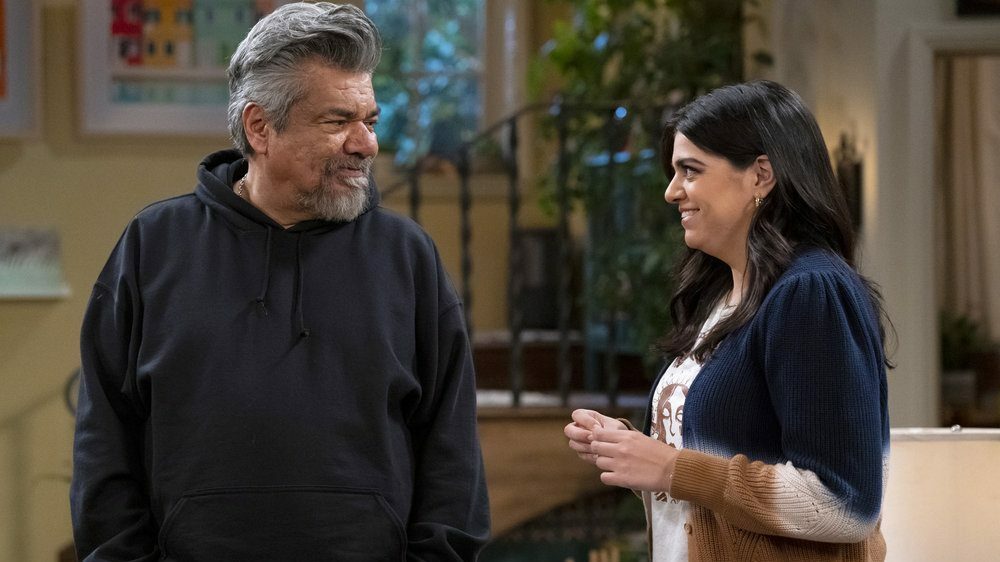 LOPEZ VS LOPEZ -- "Lopez vs Goosey" Episode 119 -- Pictured: (l-r) George Lopez as George, Mayan Lopez as Mayan -- (Photo by: Nicole Weingart/NBC)