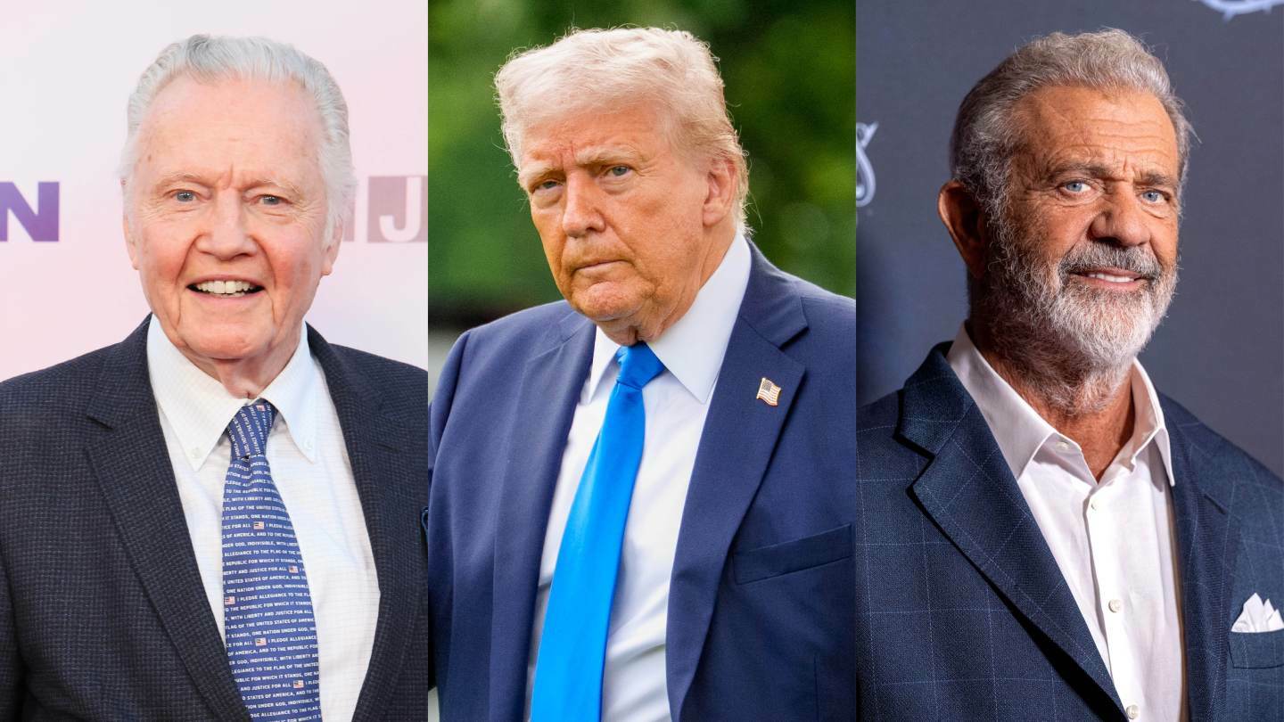 Jon Voight, Donald Trump, Mel Gibson