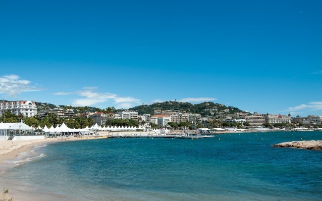 The view from the American Pavilion /  The American Pavilion will have hosted 30 events by the time Cannes 2025 wraps.