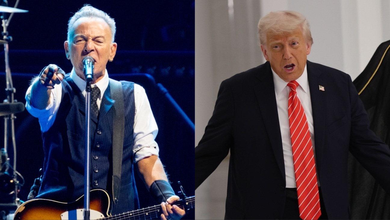 Bruce Springsteen and Donald Trump.