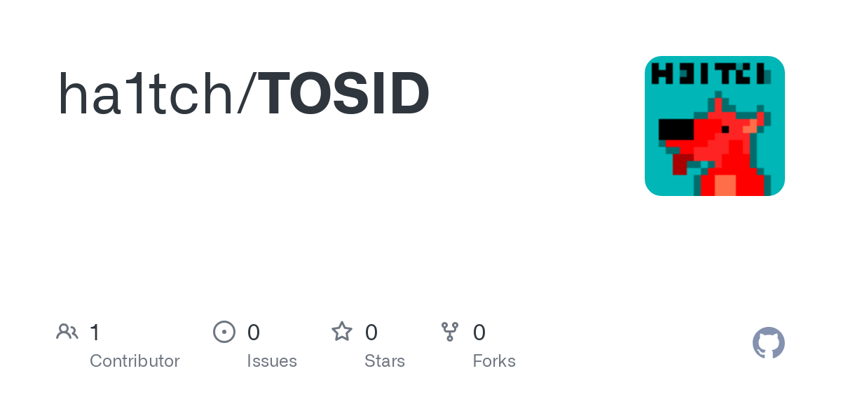 Contribute to ha1tch/TOSID development by creating an account on GitHub.