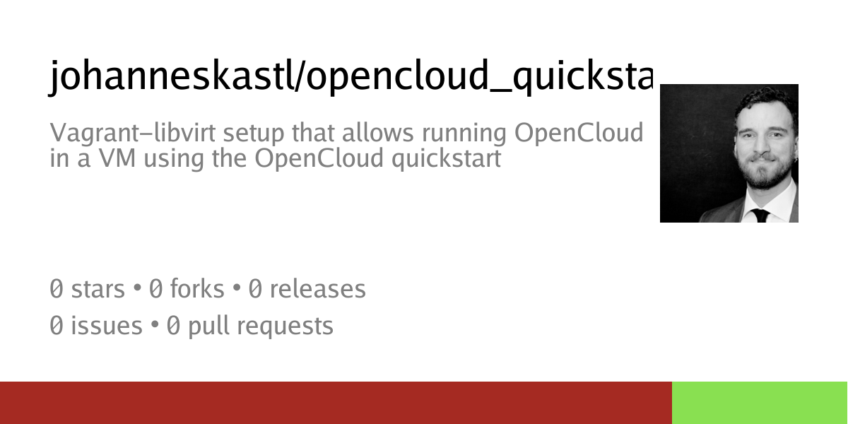 Summary card of repository johanneskastl/opencloud_quickstart_vagrant_libvirt_ansible