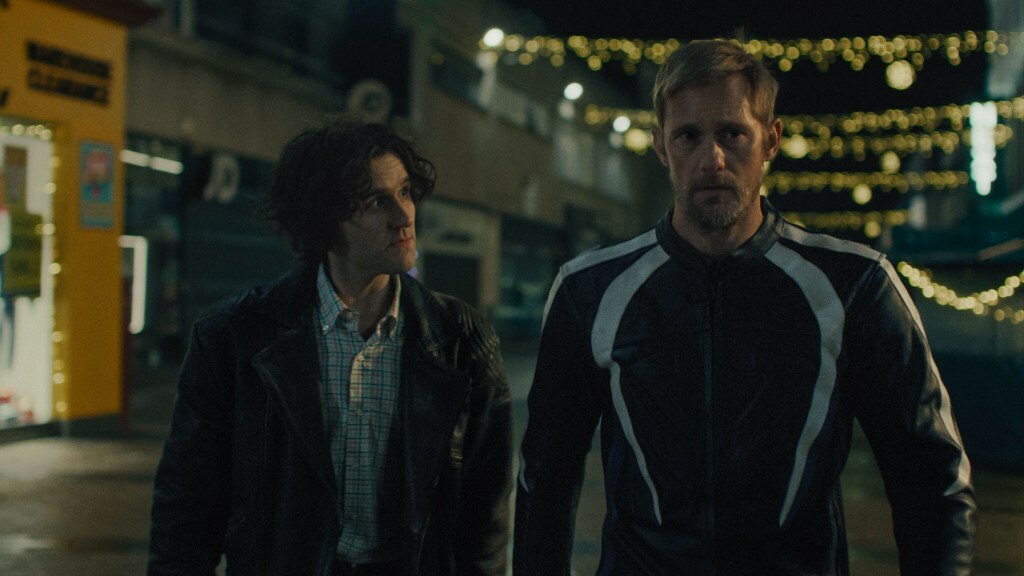 Harry Melling and Alexander Skarsgård in 'Pillion'