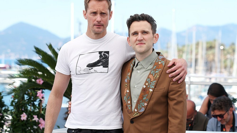 CANNES, FRANCE - MAY 18: Alexander Skarsgård and Harry Melling pose during the "Pillion" photocall at the 78th annual Cannes Film Festival at Palais des Festivals on May 18, 2025 in Cannes, France. (Photo by Pascal Le Segretain/Getty Images)